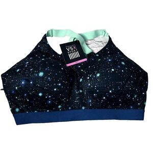 Victoria's Secret VSX Lightweight Crossback Sports Bra 36 DD Galaxy Print NWT
